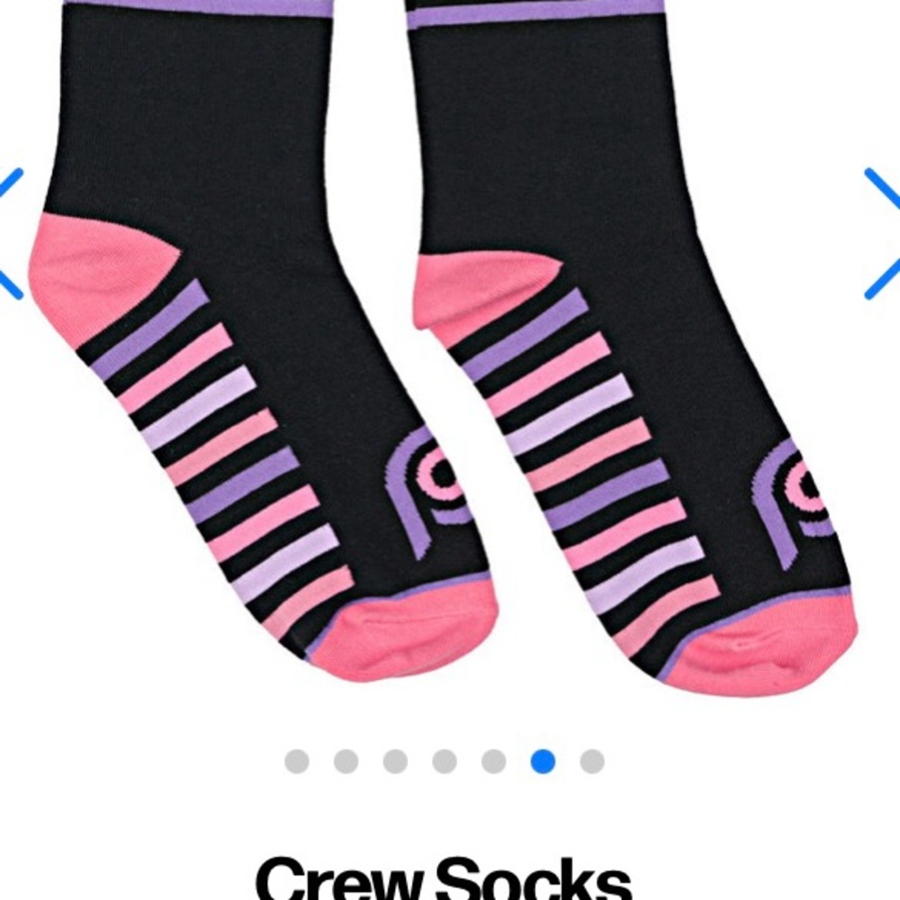 Uncommon Pair Pop Fit OS cotton blend socks black with stripes  NEW in package - Picture 6 of 10